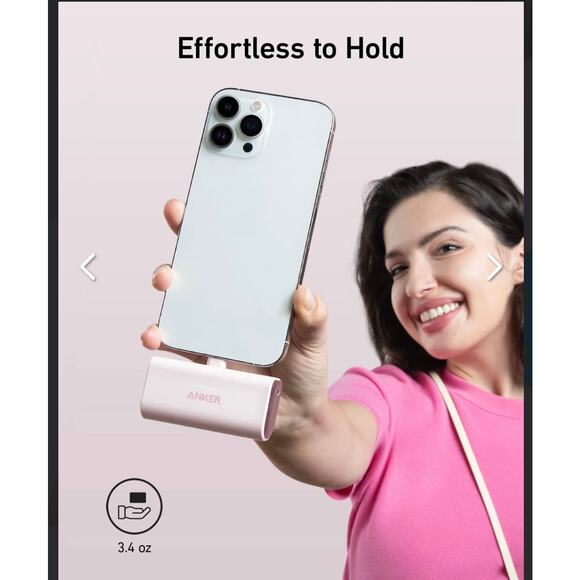 MFi Certified Anker Nano Portable Charger Built-In Lightning Connector 5,000mAh - Picture 2 of 5